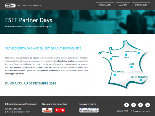 ESET Partner Days à Paris 2018
